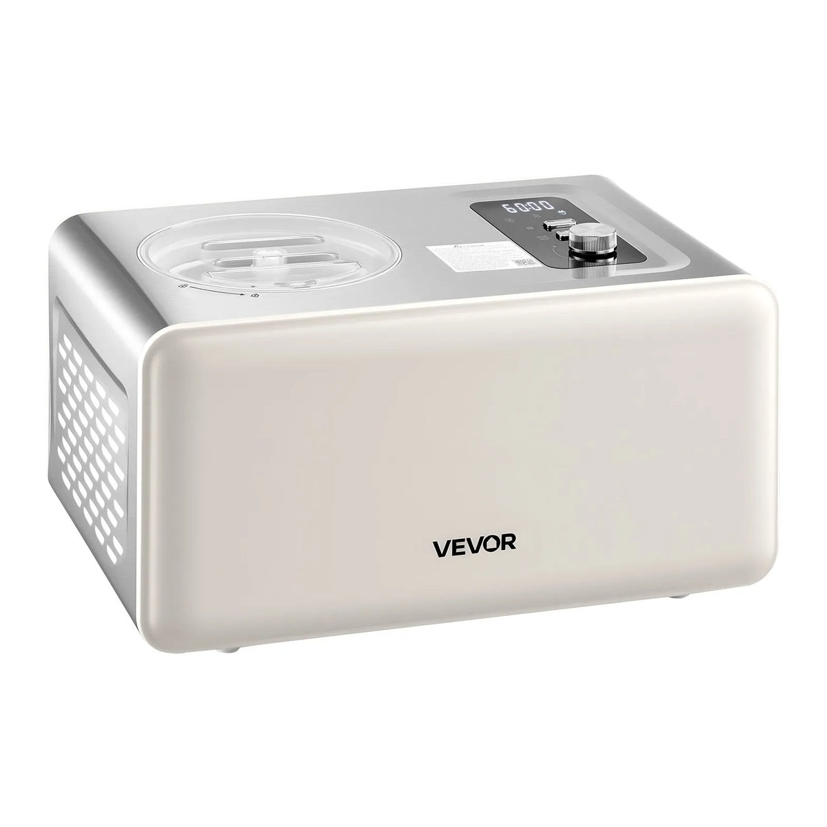 VEVOR Automatic Ice Cream Machine 2 l with Compressor, 3 Modes, for Ice Cream and Sorbet, Home