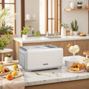 Automātiskā saldējuma mašīna ar iebūvētu kompresoru 2 L, elektriskā saldējuma un sorberta gatavotāja ar 3 režīmiem mājas virtuvei