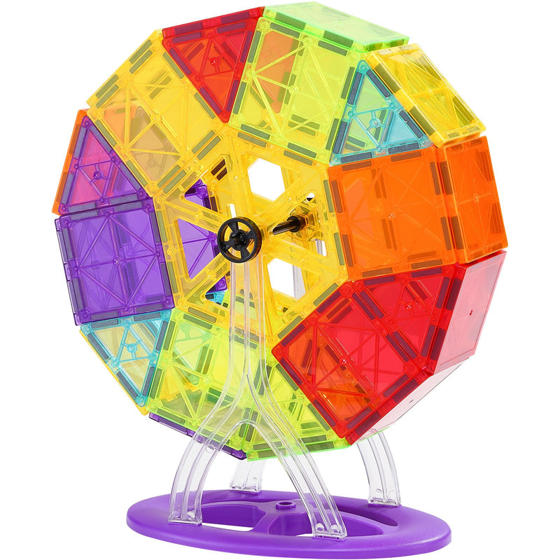 VEVOR 180 gab. Magnētiskās Flīzes - 3D Magnētiskie Būvniecības Bloki Bērniem