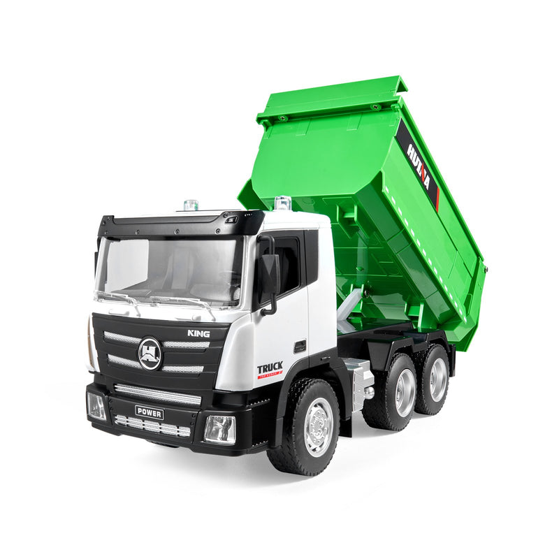 VEVOR RC tālvadības pašizgāzējs - būvniecības transportlīdzekļa rotaļlieta, 9 kanāli, 1:18 mērogs