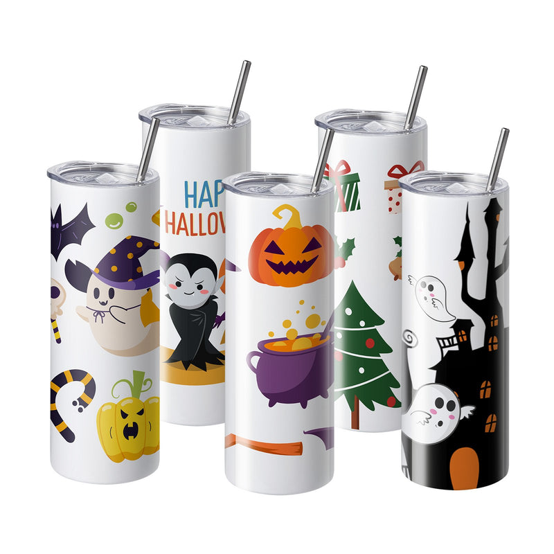 VEVOR 12 gab. Sublimācijas Krūžu Komplekts - 591 ml, Nerūsējošā Tērauda Dubultsienu Dizains