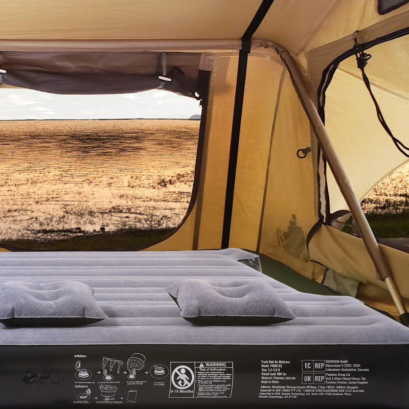 VEVOR 1,68-1,77 m kravas kastes piepūšamais matracis ar 12 V pumpi