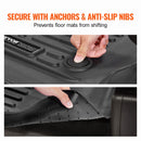 VEVOR automašīnas grīdas paklāji Ford F-150 / F-150 Lightning (2015-2024), 3 gab., TPE