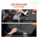 VEVOR automašīnas grīdas paklāji Ford F-150 / F-150 Lightning (2015-2024), 3 gab., TPE