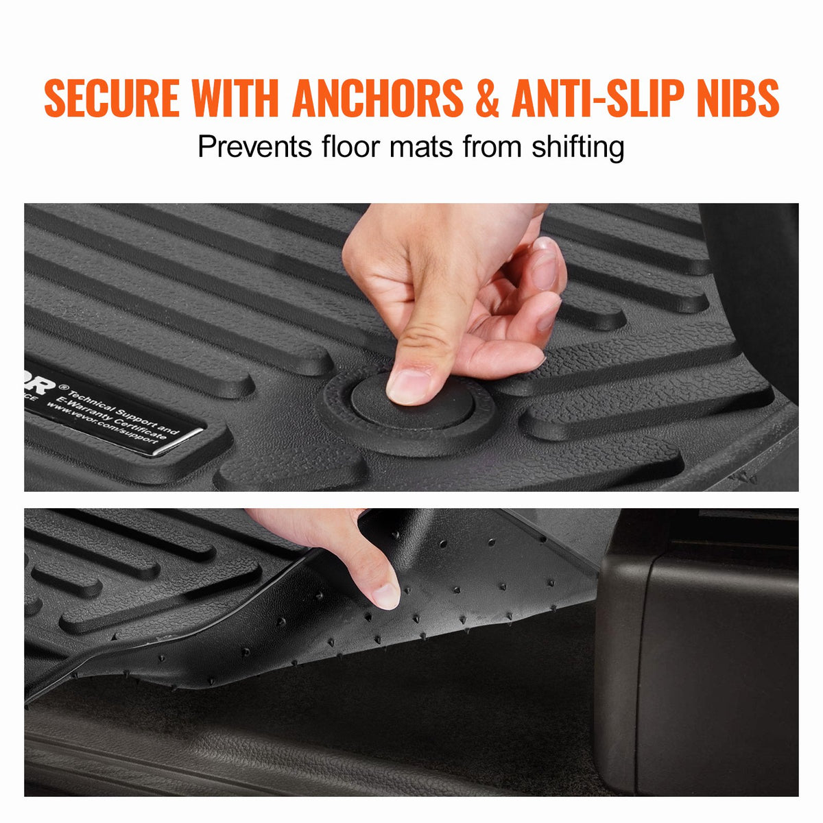 VEVOR Car Floor Mats for Chevrolet Silverado / GMC Sierra 1500, 3 pcs