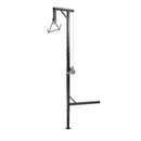 Kravas automašīnas piekabes medījuma pacēlājs, 400 kg celtspēja, medību briežu pacēlājs ar 50 mm stiprinājumu, 360° rotējošu asi un regulējamu augstumu, ar vinču un āķi medījuma tīrīšanai un nodīrāšanai