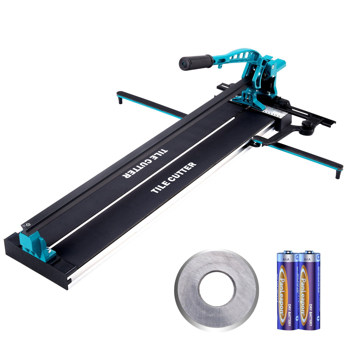 VEVOR Manual Porcelain and Ceramic Tile Cutter, 800 mm, with Tungsten Carbide Cutting Wheel, Infrared Positioning, Non-Slip Feet and Durable Rails for Professional Use