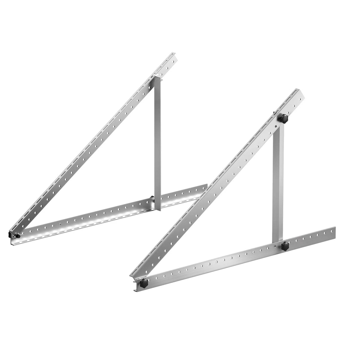 VEVOR 50 inch Solar Panel Mounting Brackets with Adjustable Tilt 0–90°, Suitable for 100–550 W Solar Panels, Lightweight Aluminium Brackets with Foldable Tilt Legs for Campers, Roofs, Boats and Off-Grid Systems