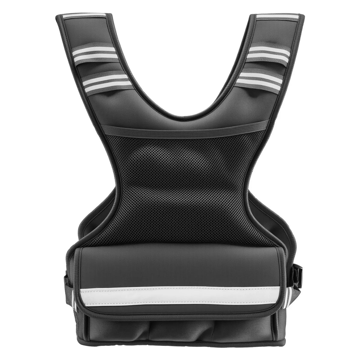VEVOR reguleeritav raskusvest 4,7 kg 6 raskusplokiga, X-kujuline, helkurribadega