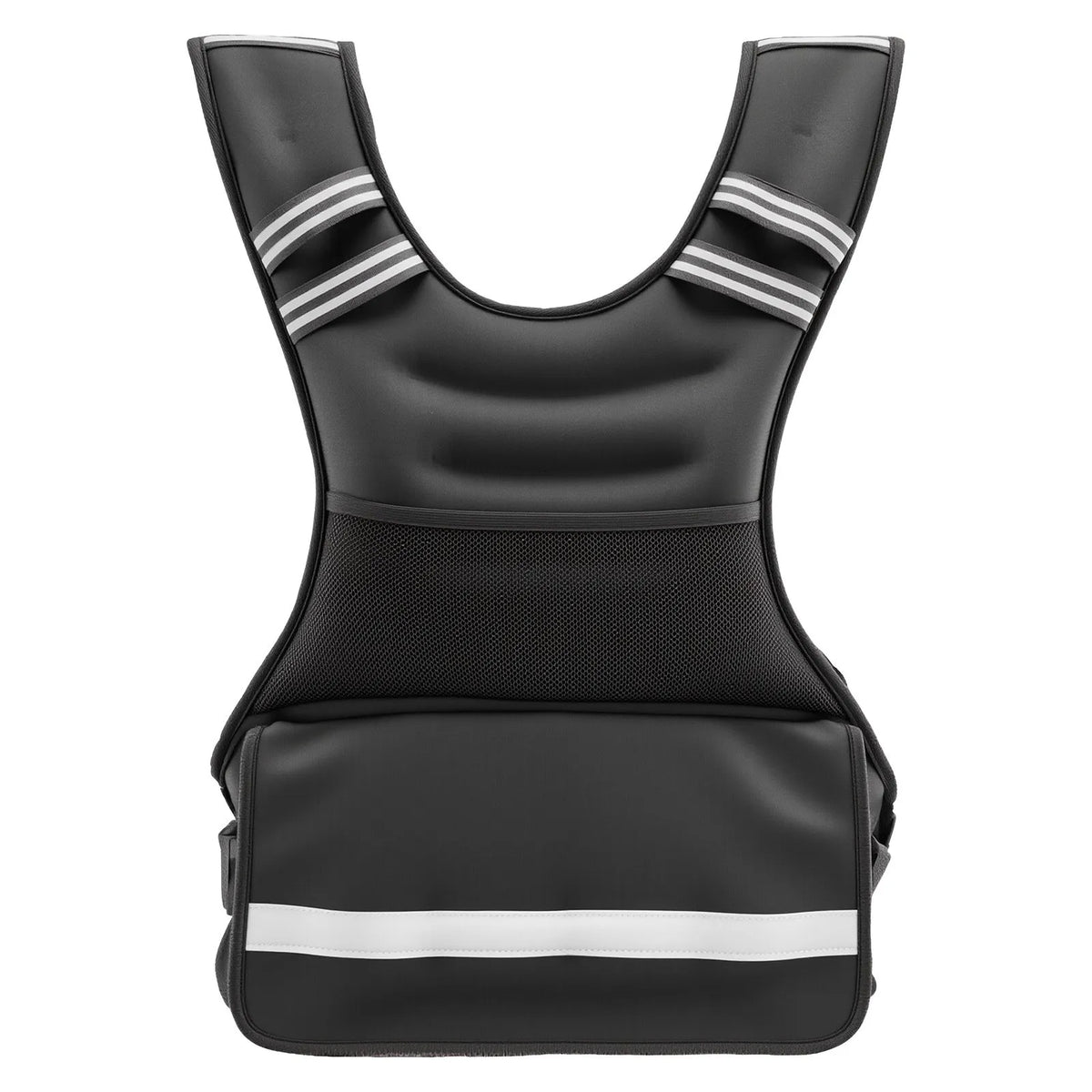 VEVOR reguleeritav raskusvest 18,3 kg 8 raskusplokiga, X-kujuline, helkurribadega
