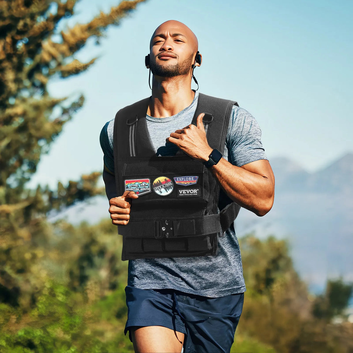 VEVOR regulējama svaru veste 16 kg spēka treniņiem un skriešanai