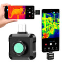VEVOR termokamera Android ierīcēm, 320 × 240 TISR super izšķirtspēja, 25 Hz atsvaidzes ātrums, 160 × 120 IR izšķirtspēja, temperatūras diapazons - 20 °C līdz 550 °C, 15 krāsu paletes - ZEMLETES.LV