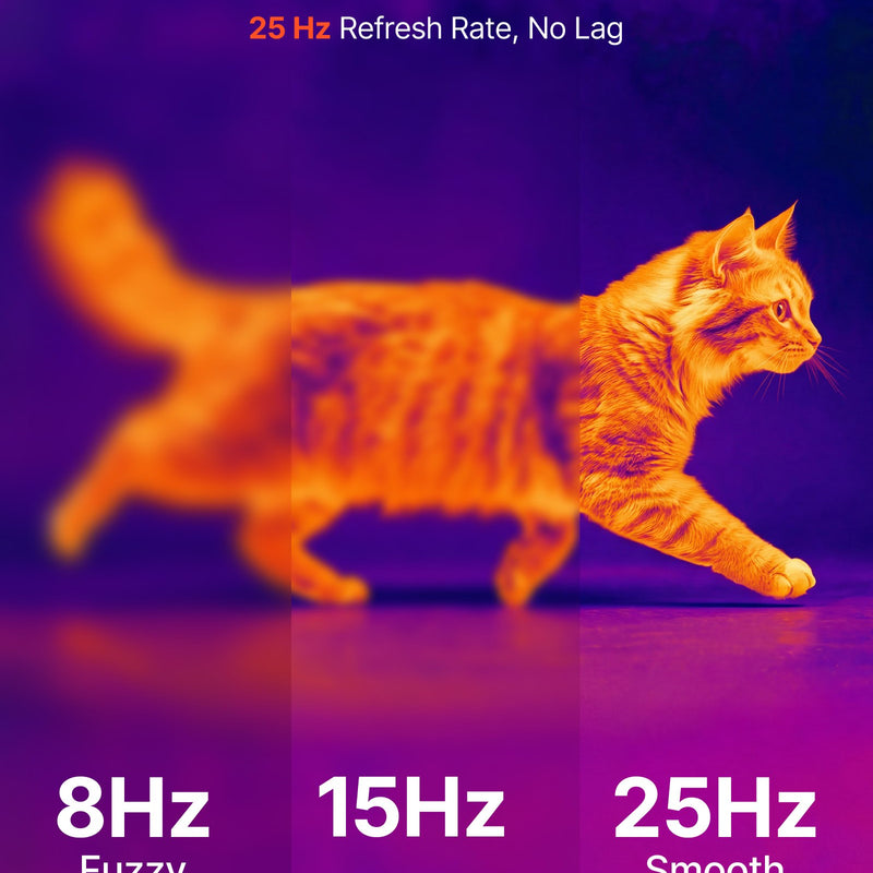 VEVOR termokamera Android ierīcēm, 320 × 240 TISR super izšķirtspēja, 25 Hz atsvaidzes ātrums, 160 × 120 IR izšķirtspēja, temperatūras diapazons - 20 °C līdz 550 °C, 15 krāsu paletes - ZEMLETES.LV