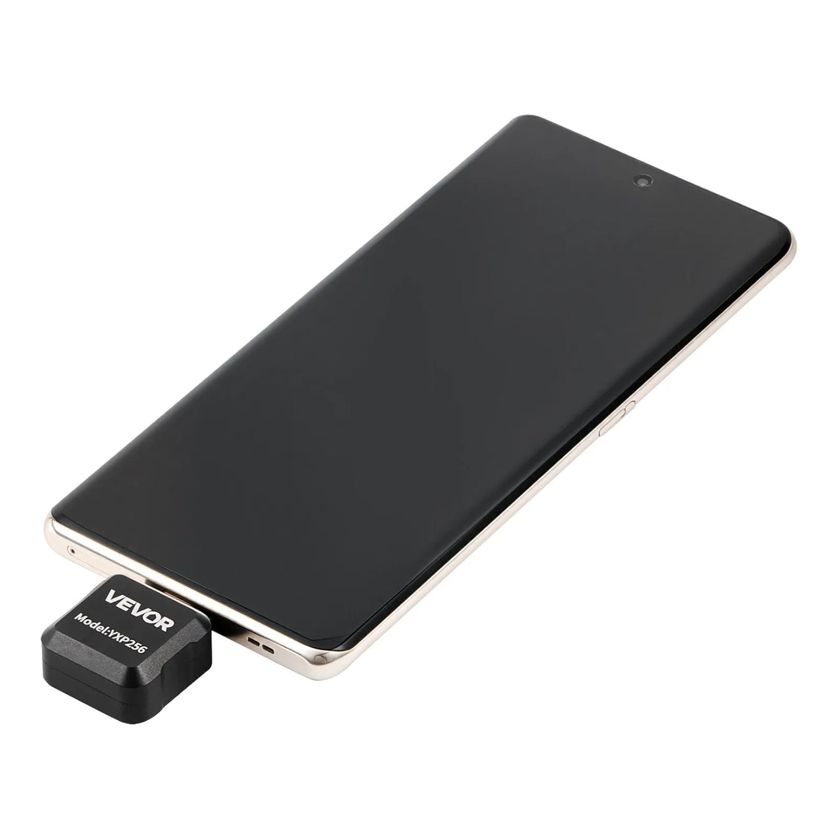 VEVOR termokamera Android ierīcēm, 512 × 384 TISR super izšķirtspēja, 25 Hz atsvaidzes ātrums, 256 × 192 IR izšķirtspēja, temperatūras diapazons - 20 °C līdz 550 °C, 15 krāsu paletes - ZEMLETES.LV