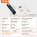 VEVOR termokamera Android un iOS ierīcēm, 256 × 192 IR izšķirtspēja, bezvadu infrasarkanais attēlveidotājs ar WiFi un vizuālo kameru, 25 Hz atsvaidzes intensitāte, temperatūras diapazons –20 °C līdz 550 °C, IP54 aizsardzības klase