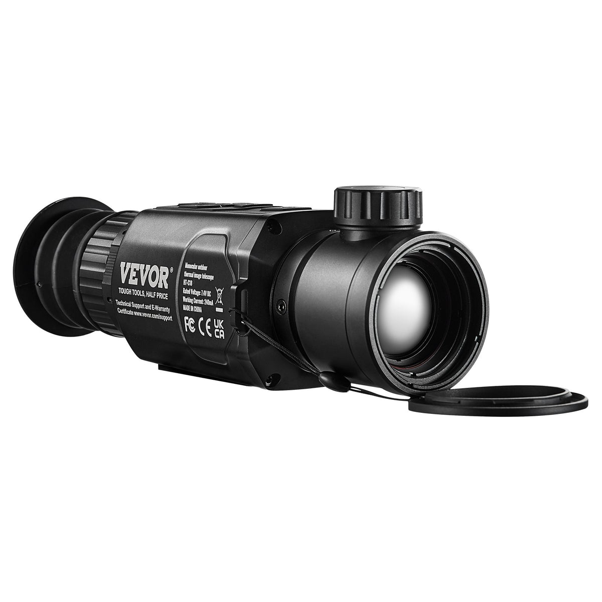 Thermal Monocular for Hunting with 1–8x Zoom and 10 mm OLED Display