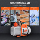 VEVOR vakuuma sūknis 142 l/min, divpakāpju rotācijas lāpstiņu HVAC gaisa kondicionēšanas vakuuma sūknis