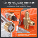 VEVOR vienpakāpes vakuuma sūknis 99 l/min, 150 W, 220–240 V, gaisa kondicionēšanas un HVAC vakuuma sūknis ar SAE 1/4 un ACME 1/2 ieplūdes pieslēgumiem, paredzēts HVAC remontam, aukstuma iekārtu apkopei un sveķu degazēšanai