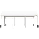 VEVOR 3 x 6 x 2.8 m autonojume, ar izturīgu PE pārklājumu, 8 pastiprinātiem stabiem un 4 svara somām, UV izturīgs ūdensnecaurlaidīgs pārklājs SUV, F150, automašīnai, kravas automašīnai, laivai, balts