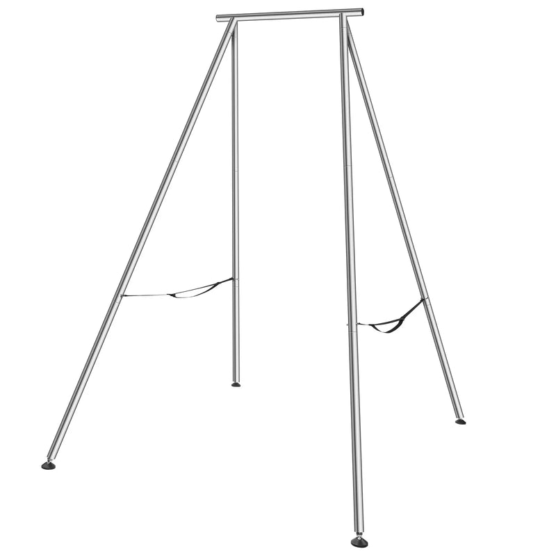 Gaisa jogas rāmis, 2,9 m augsts jogas šūpuļa statīvs, līdz 250 kg slodze, hromēta tērauda caurules statīvs apgrieztajai jogai un jogas šūpulim, piemērots lietošanai iekštelpās un ārā