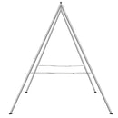 Gaisa jogas rāmis, 2,9 m augsts jogas šūpuļa statīvs, līdz 250 kg slodze, hromēta tērauda caurules statīvs apgrieztajai jogai un jogas šūpulim, piemērots lietošanai iekštelpās un ārā