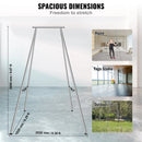 Gaisa jogas rāmis, 2,9 m augsts jogas šūpuļa statīvs, līdz 250 kg slodze, hromēta tērauda caurules statīvs apgrieztajai jogai un jogas šūpulim, piemērots lietošanai iekštelpās un ārā