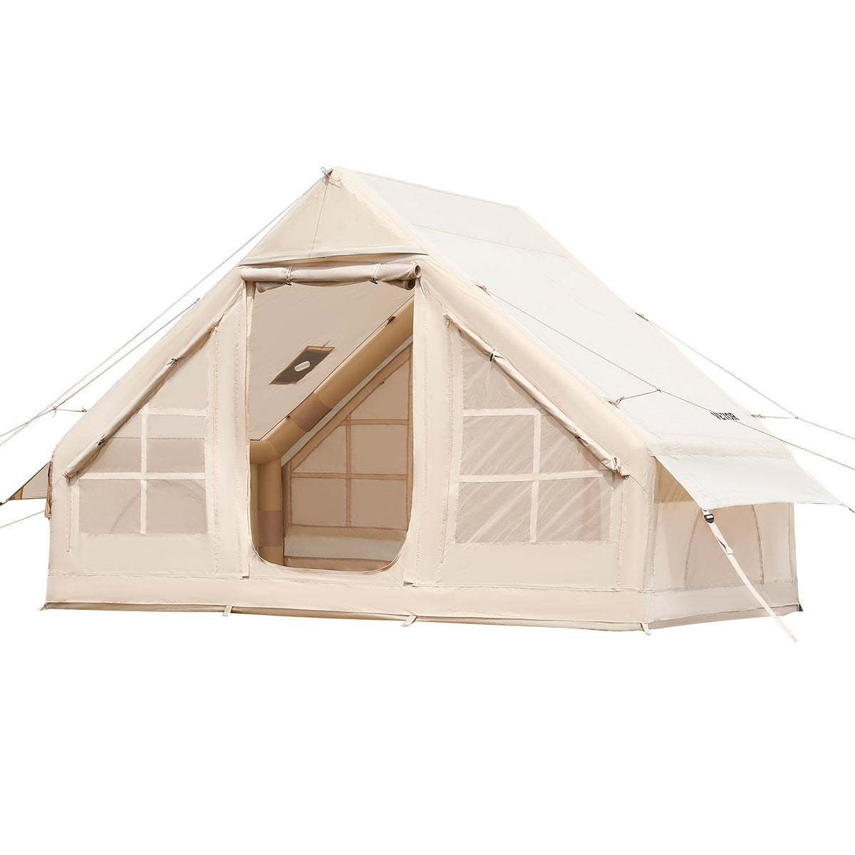 VEVOR Inflatable Camping Tent for 3-5 People, Glamping Tent with Pump, Easy Setup
