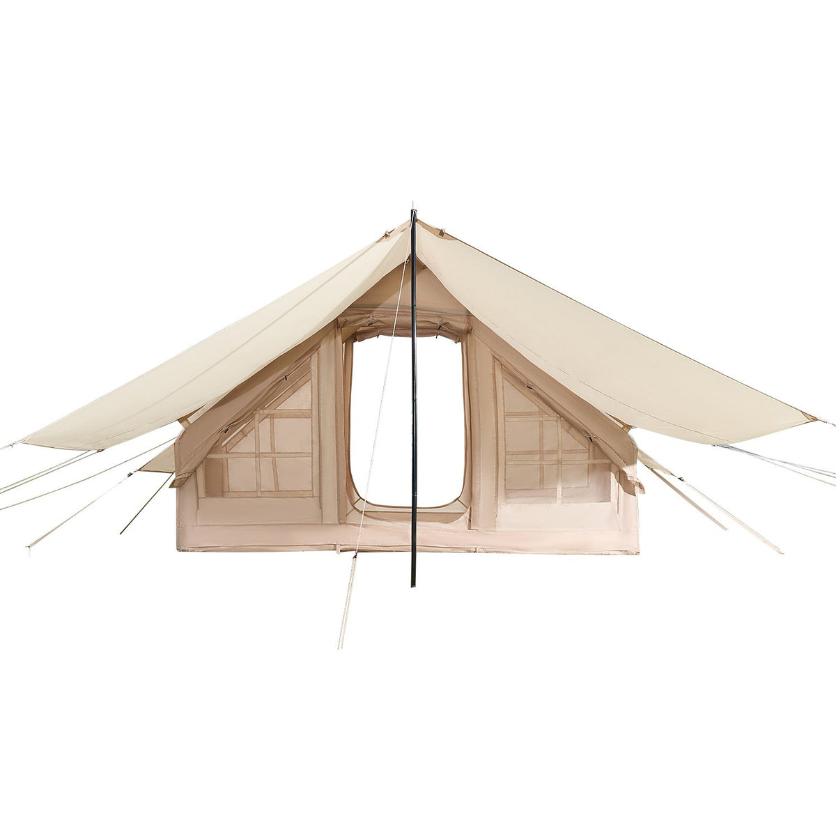 VEVOR Inflatable Camping Tent for 3-5 People, Glamping Tent with Pump and Canopy