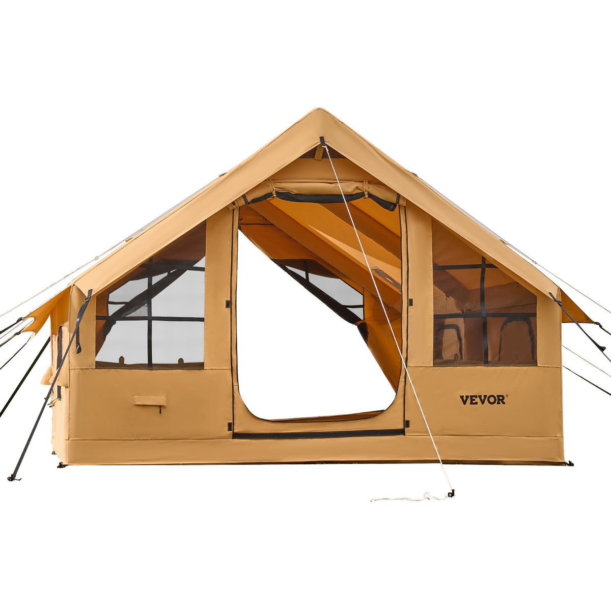 VEVOR piepūšamā telts kempingam 5-8 personām, glampinga telts ar pumpi, viegli uzstādāma