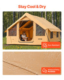 VEVOR piepūšamā telts kempingam 5–8 personām, glampinga telts ar pumpi, viegli uzstādāma