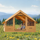 VEVOR piepūšamā telts kempingam 5–8 personām, glampinga telts ar pumpi, viegli uzstādāma