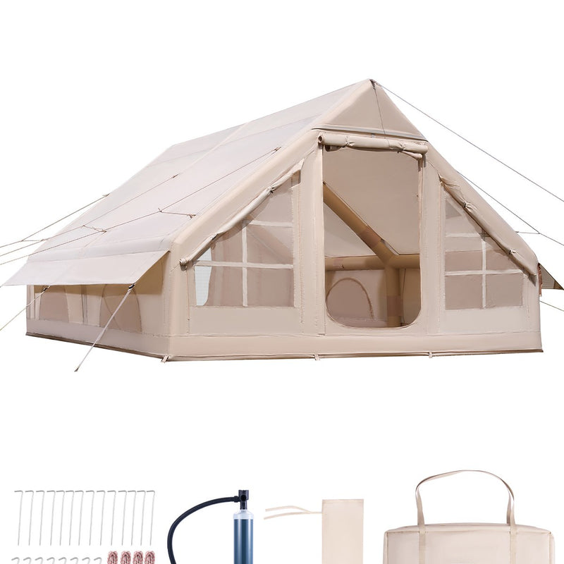 VEVOR piepūšamā glampinga telts 5–8 personām ar pumpi