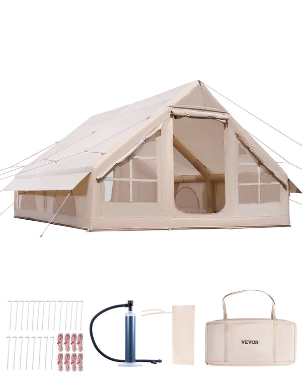VEVOR piepūšamā glampinga telts 5–8 personām ar pumpi