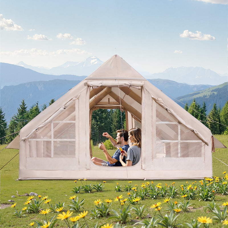 VEVOR piepūšamā glampinga telts 5–8 personām ar pumpi