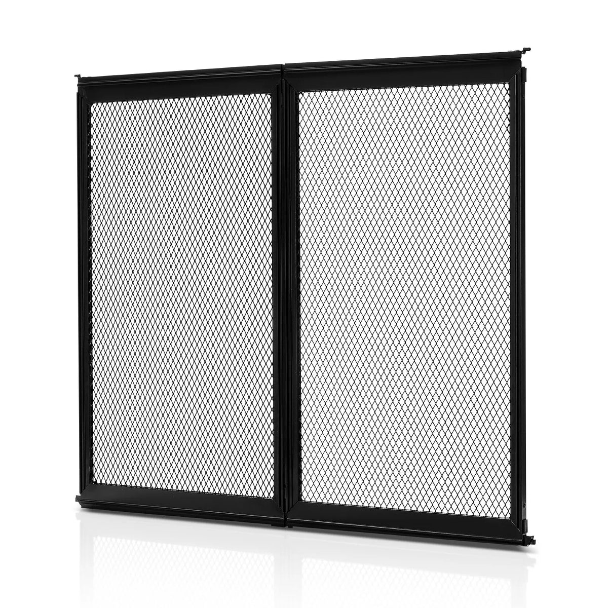 VEVOR Camper Door Screen, 572 × 508 mm, Easy to Install and Remove, Reinforced Breathable Mesh, Aluminium Alloy Entry Door Guard for Pet Protection, Black