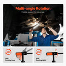 Motora pārsega darba lampa, 1450 lm, 4400 mAh uzlādējama ar magnētu, spilgta LED gaisma, pārnēsājama bezvadu darba lampa auto remontam, pārbaudēm, darbnīcām, garāžām, neatliekamām situācijām un mājas apgaismojumam