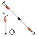 Motortelpas darba LED lampa, 2300 lm, 6000 mAh, uzlādējama, pārnēsājama, ar āķiem