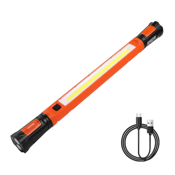 Motora pārsega darba lampa, 1250 lm, 6000 mAh uzlādējama ar magnētu, spilgta LED gaisma, pārnēsājama bezvadu mehāniķa darba lampa auto remontam, pārbaudēm, darbnīcām, garāžām, neatliekamām situācijām un mājas apgaismojumam