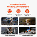 Motora pārsega darba lampa, 1250 lm, 6000 mAh uzlādējama ar magnētu, spilgta LED gaisma, pārnēsājama bezvadu mehāniķa darba lampa auto remontam, pārbaudēm, darbnīcām, garāžām, neatliekamām situācijām un mājas apgaismojumam