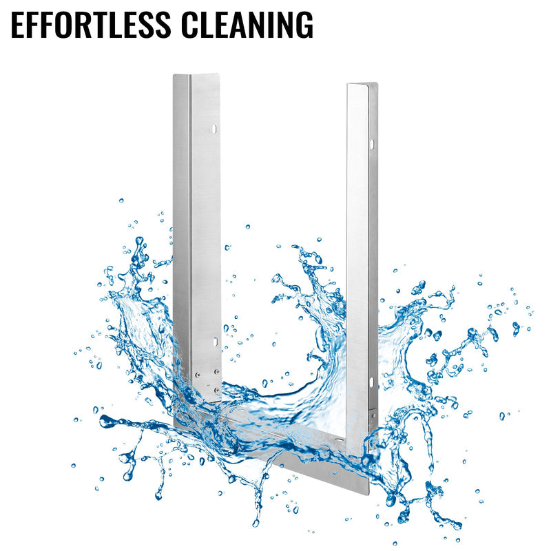 VEVOR Āra apdares rāmis, 30,9 × 45,7 cm, nerūsējošais tērauds, piemērots dubultajiem sānu degļiem