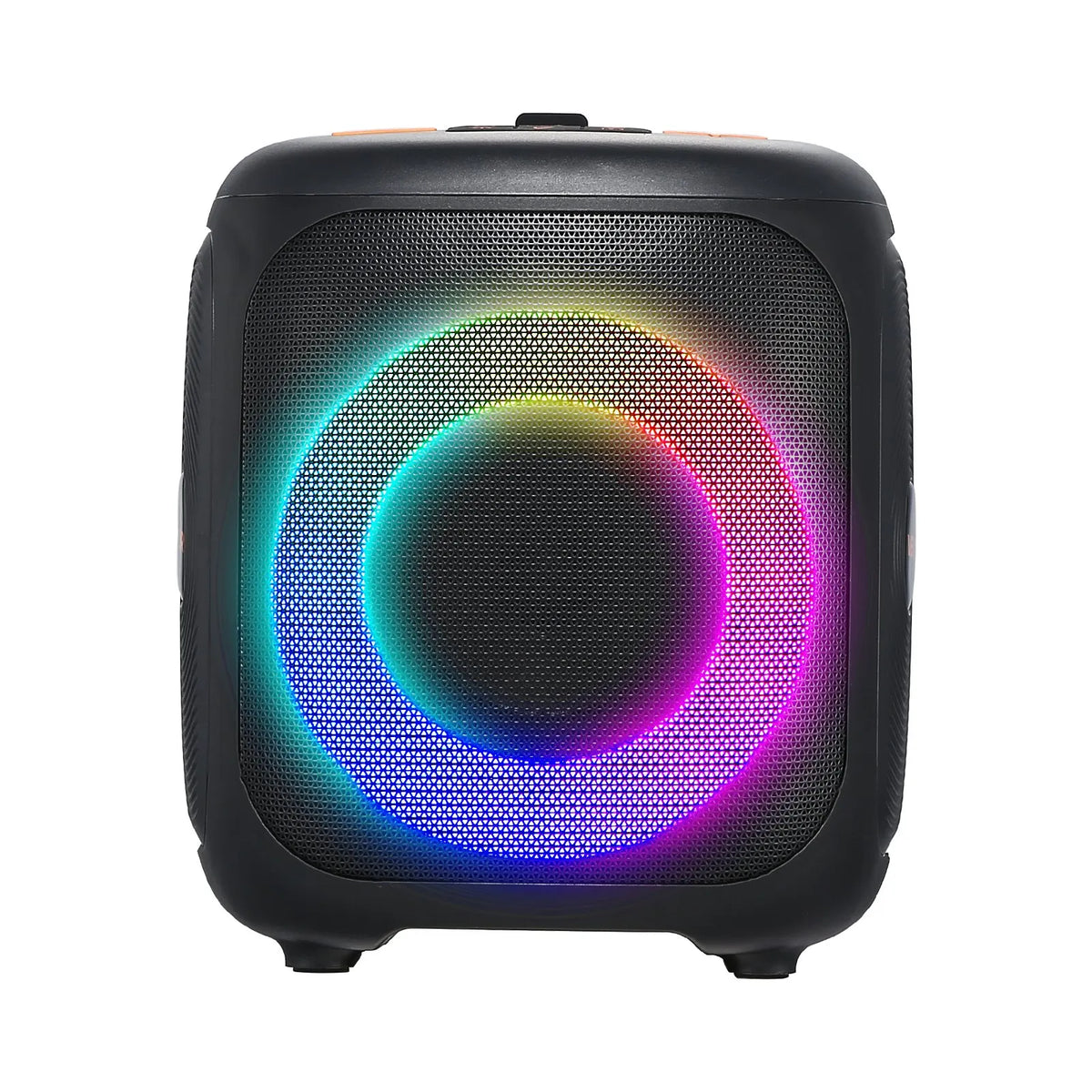 VEVOR Karaoke System 15 W with 4″ Bluetooth Speaker, 2 Wireless Microphones, LED and TWS, Portable