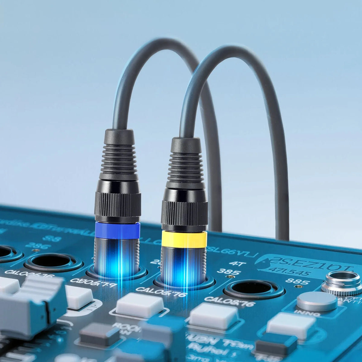 VEVOR XLR Cable 30.48 m, 2 pcs, Shielded Balanced DMX 3-pin with Gold-plated Connectors