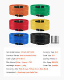 VEVOR XLR kabelis 6,1 m, 6 gab., ekranēts balansētais DMX 3-pin vīriešu–sieviešu mikrofona kabelis ar apzeltītiem kontaktiem, piemērots skatuves apgaismojumam, mikrofoniem, pastiprinātājiem, mikseriem un skaļruņu sistēmām