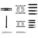 VEVOR 14 gab. gultņu izvilkšanas komplekts, 5 tonnu gultņu atdalītājs, zobratu un riteņu gultņu noņemšanas komplekts ar 5,08 cm un 7,62 cm žokļiem, riteņu rumbas un ass izvilkšanas komplekts, izturīgs gultņu dalītāja rīku komplekts ar koferi.