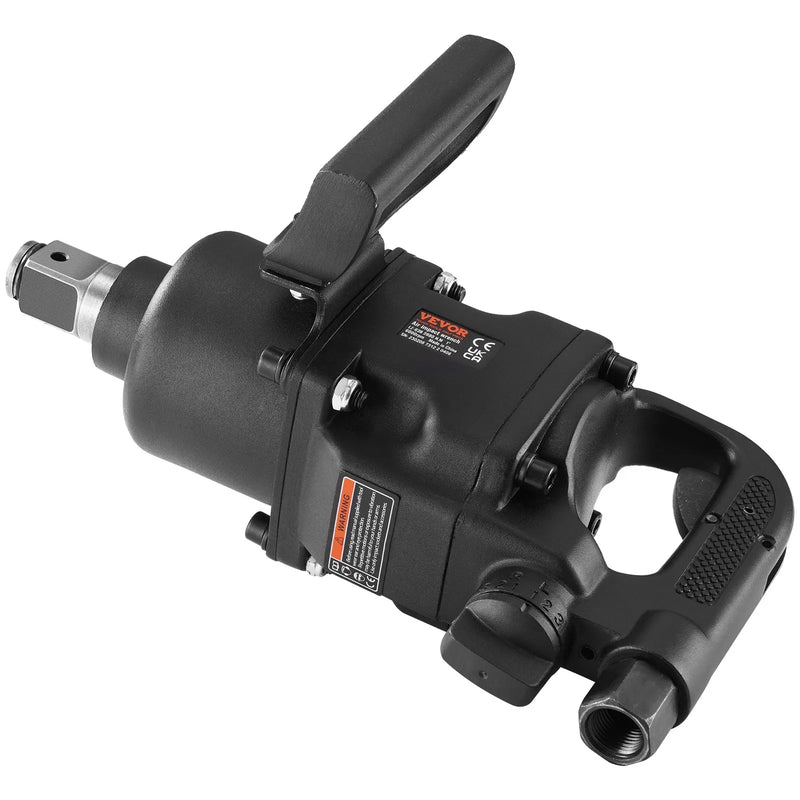 2,5 cm pneimatiskais triecienuzgriežņu atslēga 3698,45 Nm ar 2 rokturiem smagiem remontdarbiem