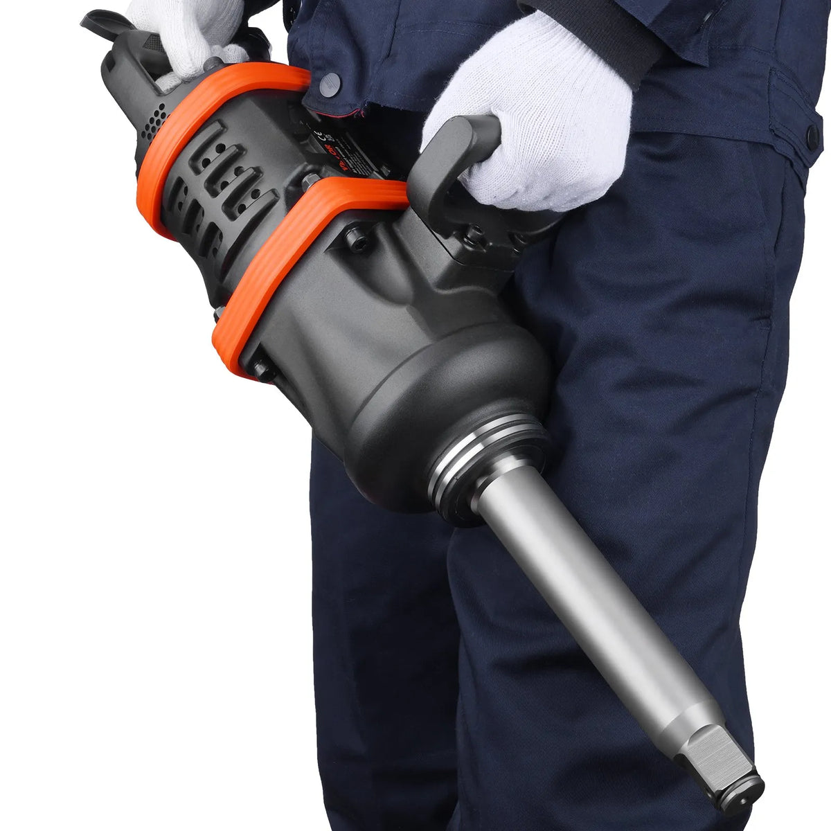 VEVOR Pneumatic Impact Wrench 1" (25 mm), 7016 Nm, with 200 mm Extended Shaft, for Trucks and Buses