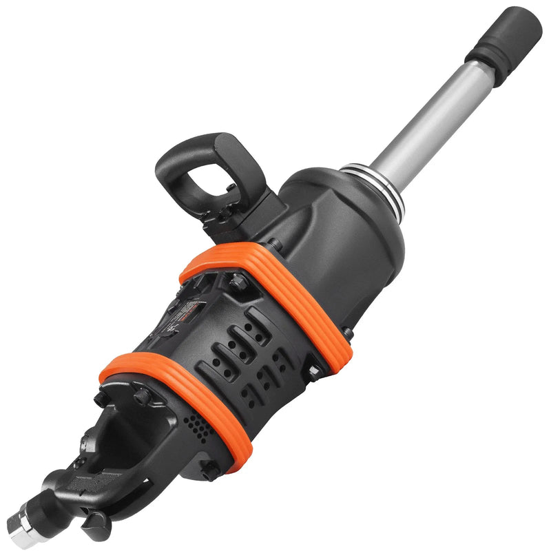 2,54 cm pneimatiskais triecienskrūvgriezis, līdz 7015 Nm reversās griezes moments, ar 200 mm pagarināto vārpstu smagās tehnikas, kravas automašīnu un autobusu remontam un apkopei