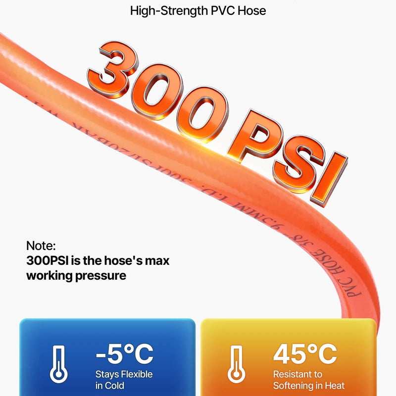 VEVOR automātiski uztinams gaisa šļūtenes rullis, 20 m × 9,5 mm PVC gaisa šļūtene, maks. spiediens 20,7 bar, slēgts gaisa kompresora šļūtenes rullis ar automātisko uztīšanu, 2 m pievades šļūtene, 180° grozāma sienas/griestu montāža garāžām un darbnīcām