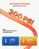 VEVOR automātiski uztinams gaisa šļūtenes rullis, 20 m × 9,5 mm PVC gaisa šļūtene, maks. spiediens 20,7 bar, slēgts gaisa kompresora šļūtenes rullis ar automātisko uztīšanu, 2 m pievades šļūtene, 180° grozāma sienas/griestu montāža garāžām un darbnīcām