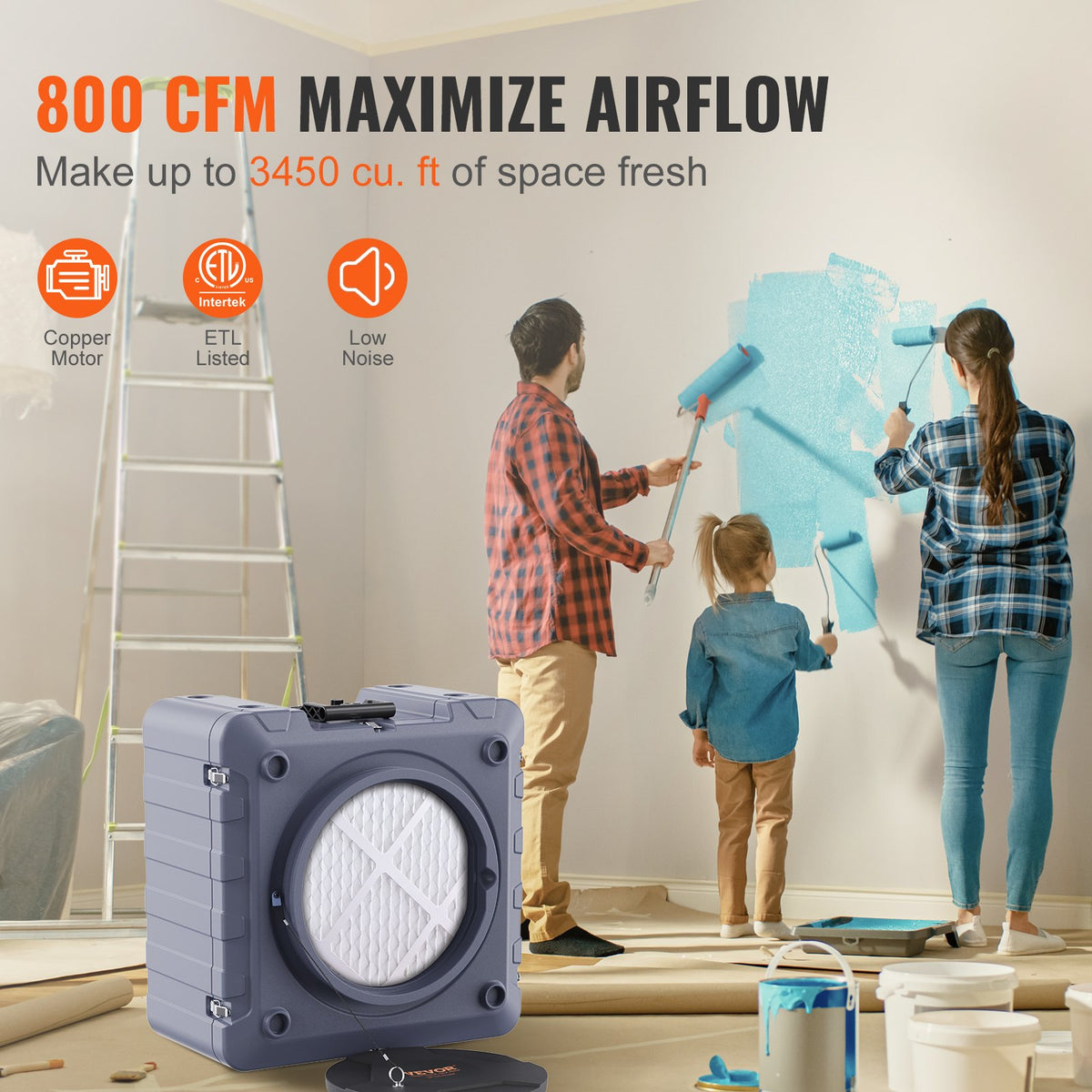 VEVOR 3-Stage Air Purifier with 800 CFM